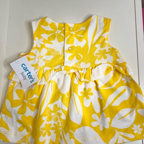 NWT | Carter’s Baby Girl “Little Sunshine” Yellow Dress Set | 6 Months - Picture 6 of 7
